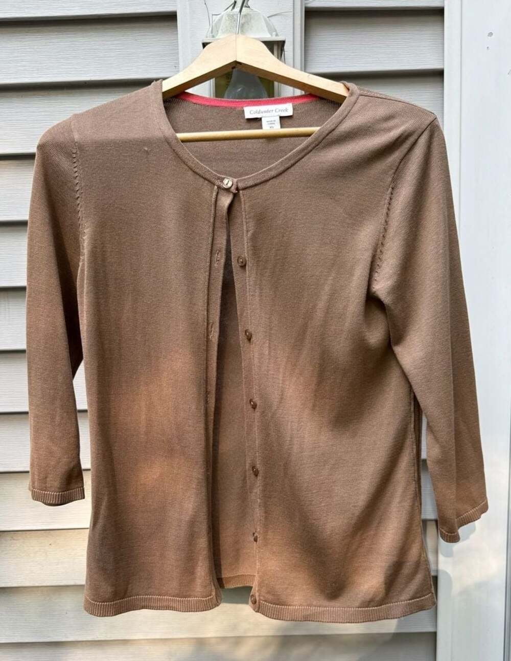 Coldwater Creek Women's 70% Silk 30% Cotton Rib-Knit Sweater XS